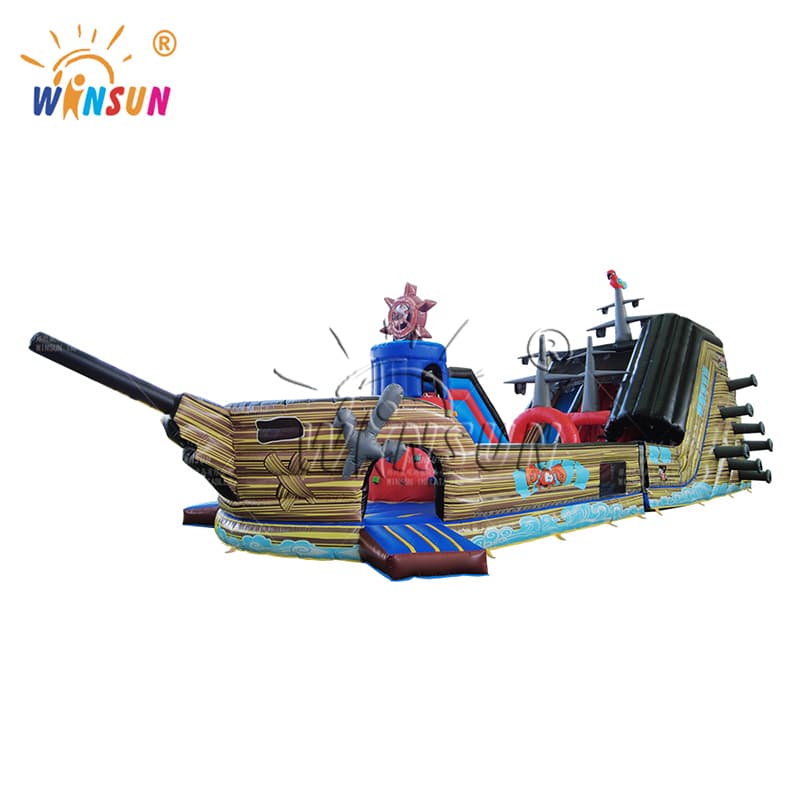Giant Custom Pirate Ship Inflatable Playground